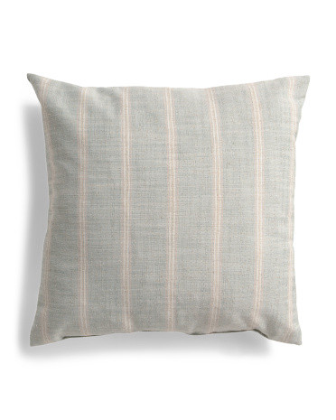 Made In Usa 22x22 Coastal Stripe Oversized Feather Filled Pillow | TJ Maxx