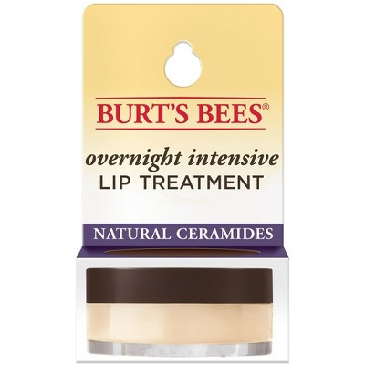 Burt's Bees Natural Overnight Intensive Lip Treatment - Ultra-Conditioning Lip Mask - 0.25oz | Target