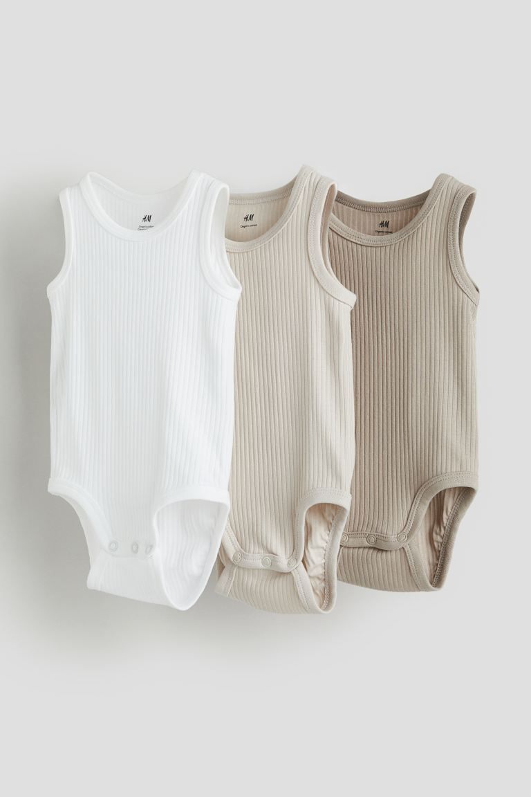 3-pack Sleeveless Bodysuits | H&M (US + CA)