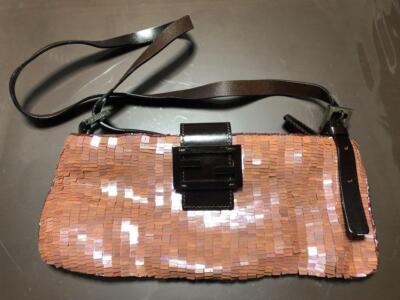 FENDI mamma bucket Shoulder Bag Sequin Rose Pink Rare 230422T  | eBay | eBay US