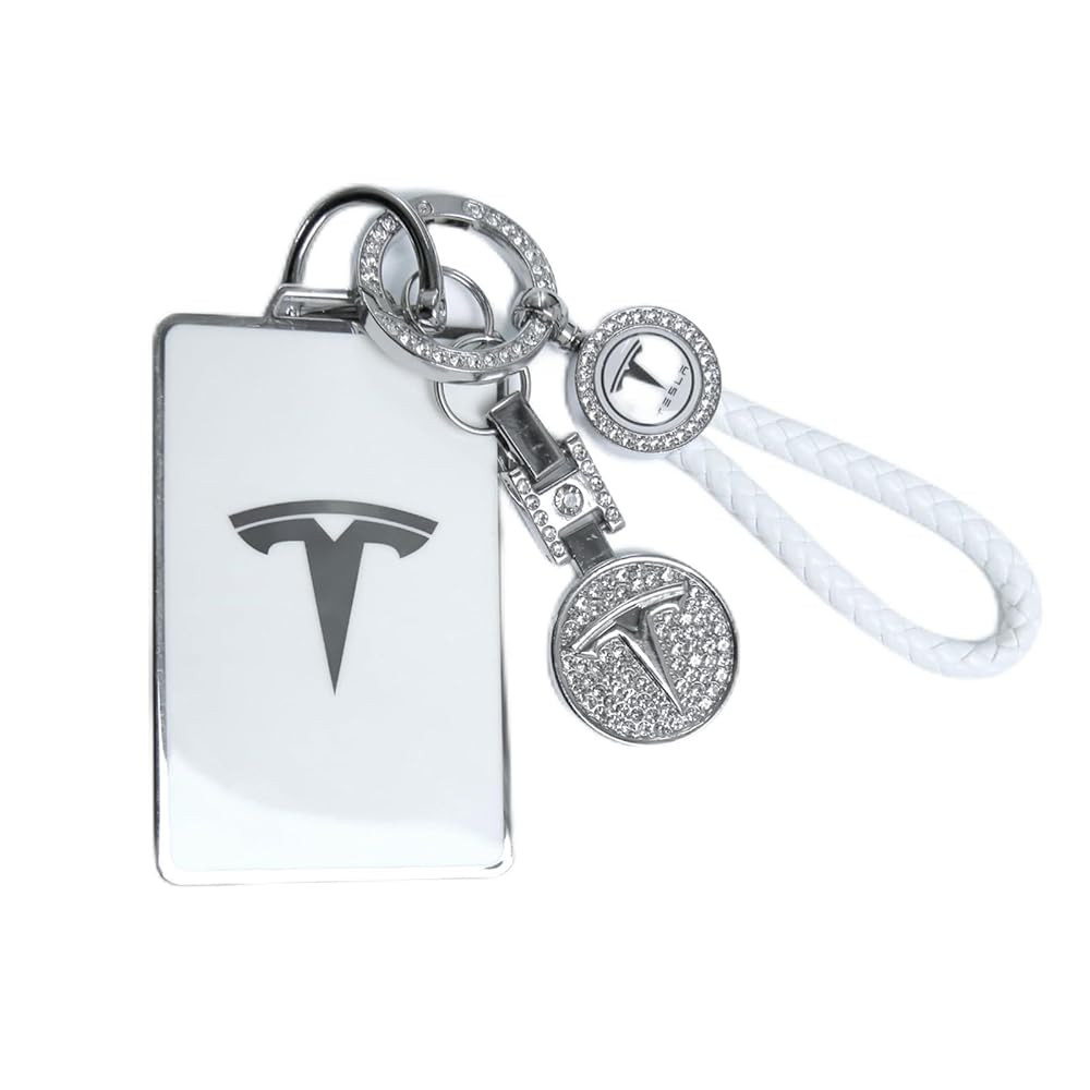 for Tesla Key Card Holder Bling Key Chain Card Key Holder for Model S/X/3/Y Cybertruck Keychain | Amazon (US)