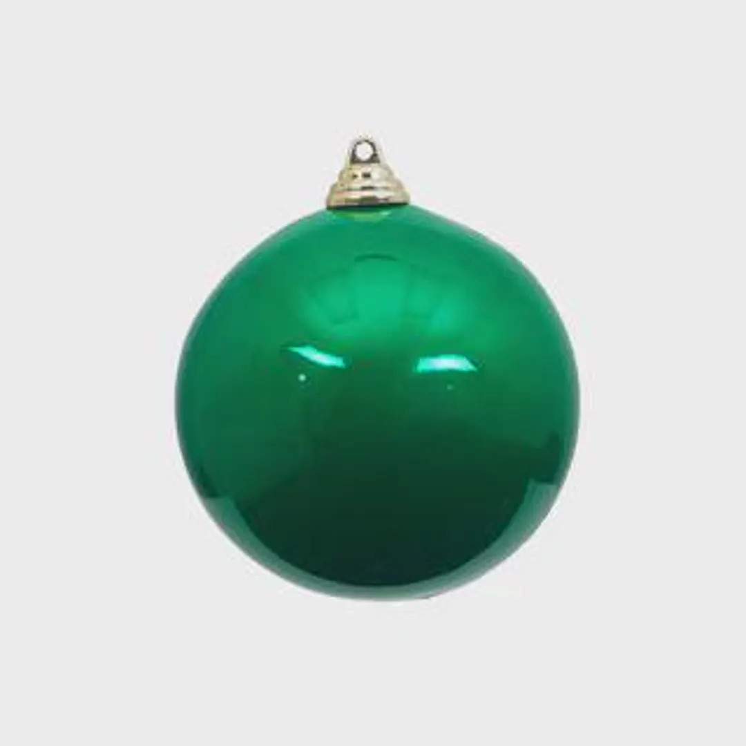 Farrisilk Set of 4 – Emerald Green Candy Apple Christmas Ornaments 4" –glossy Holiday Balls f... | Etsy (US)