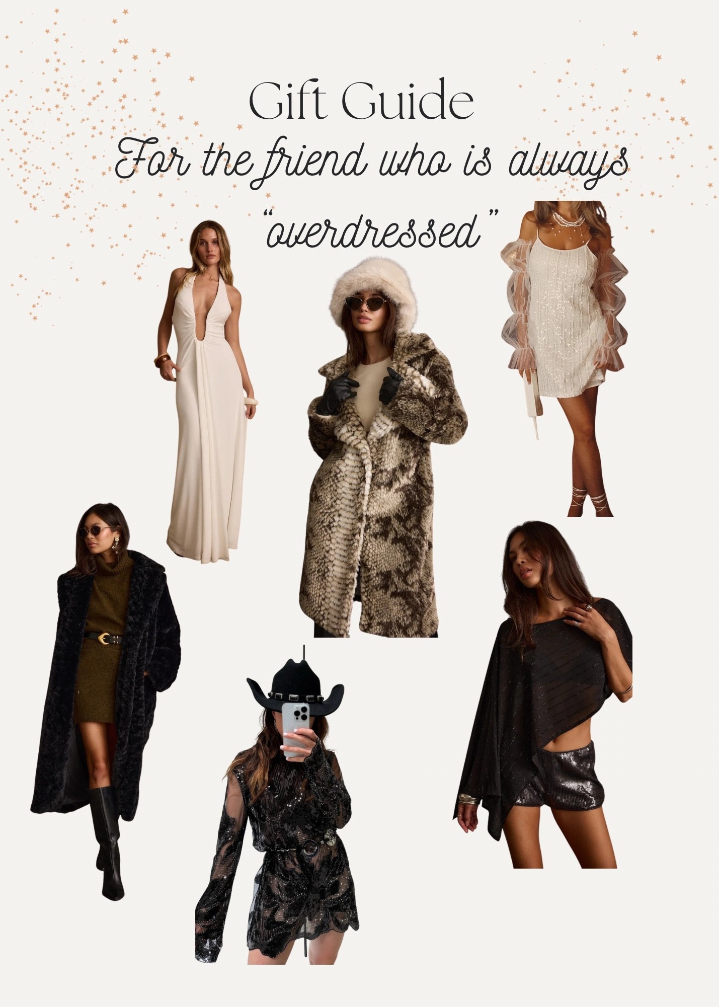 Fur coats, sparkles, sequins, micro shorts, holiday, NYE

#LTKHoliday #LTKCyberWeek #LTKGiftGuide