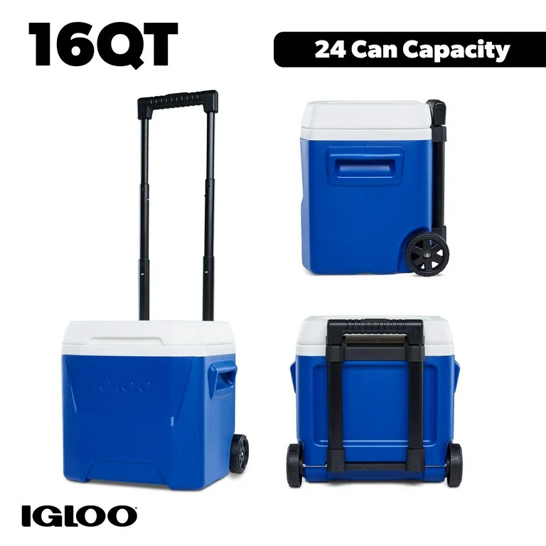 Igloo 16 QT Laguna Ice Chest Cooler with Wheels, Blue - Walmart.com | Walmart (US)