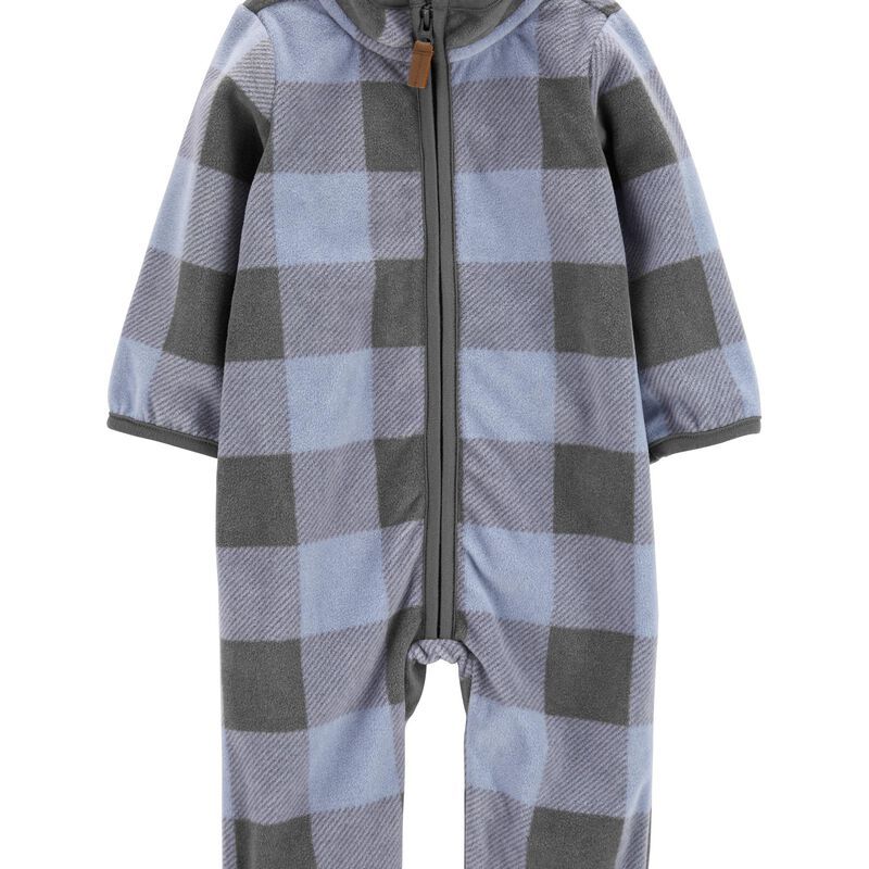 Baby Plaid Fleece Jumpsuit | Carter's