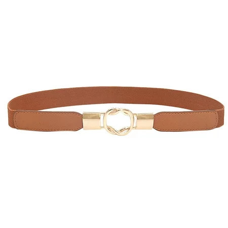 KDSJSXW Belt Women Women Skinny Belt For Dresses Retro Stretch Ladies Waist Belt Brown Womens Belt (Brown One Size) | Walmart (US)