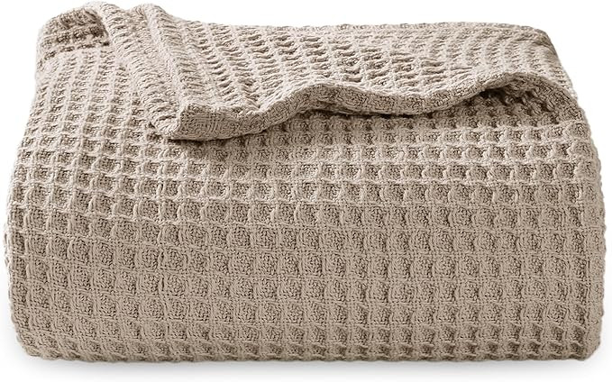 Bedsure 100% Cotton Throw Blanket for Couch 50x70 inches - Cooling Breathable and Soft for Summer... | Amazon (US)