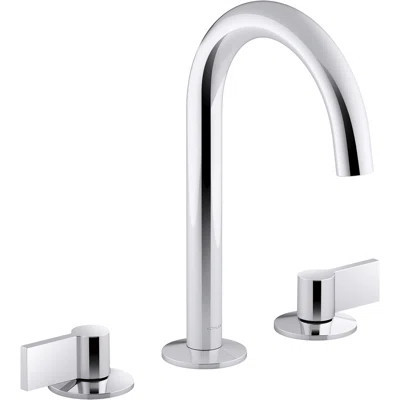 Kohler Components widespread bathroom faucet with lever handles