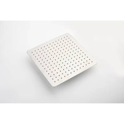 16" Ceiling-mounted Shower System, Brass And Stainless, Brushed Nickel, Bathroom Ease Bath Ceiling Mounted Stainless Parts, Rejuvenation | Wayfair North America