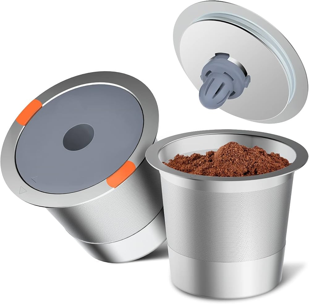 Noalto Reusable K Cups and Coffee Pods,Universal stainless steel k Cups for Keurig 2.0 and 1.0 Co... | Amazon (US)