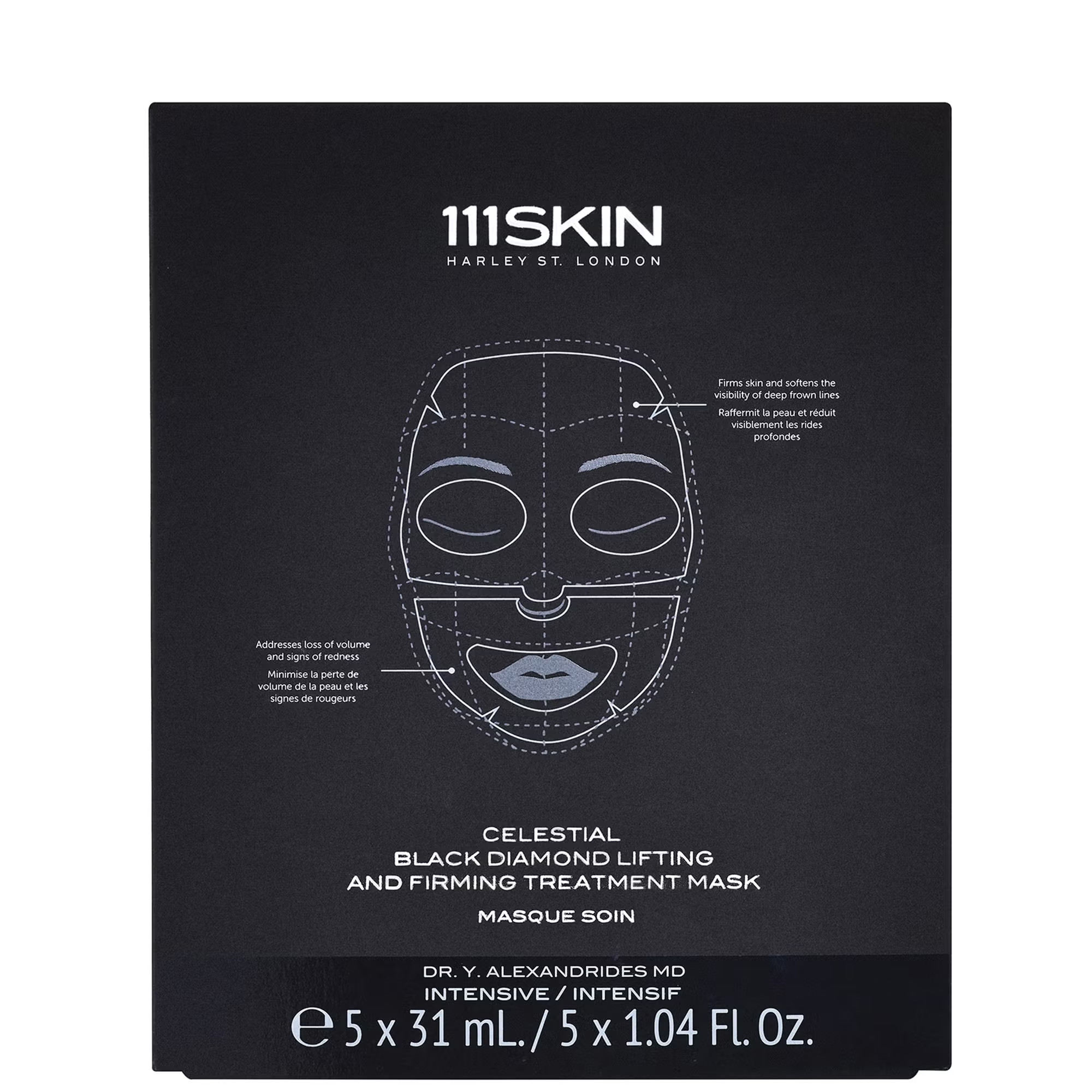 111SKIN Celestial Black Diamond Lifting and Firming Treatment Mask Box 155 ml | Look Fantastic (UK)