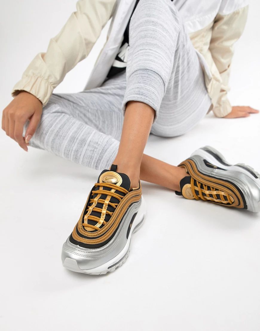 Nike Black And Gold Metallic Air Max 97 Sneakers | ASOS (Global)
