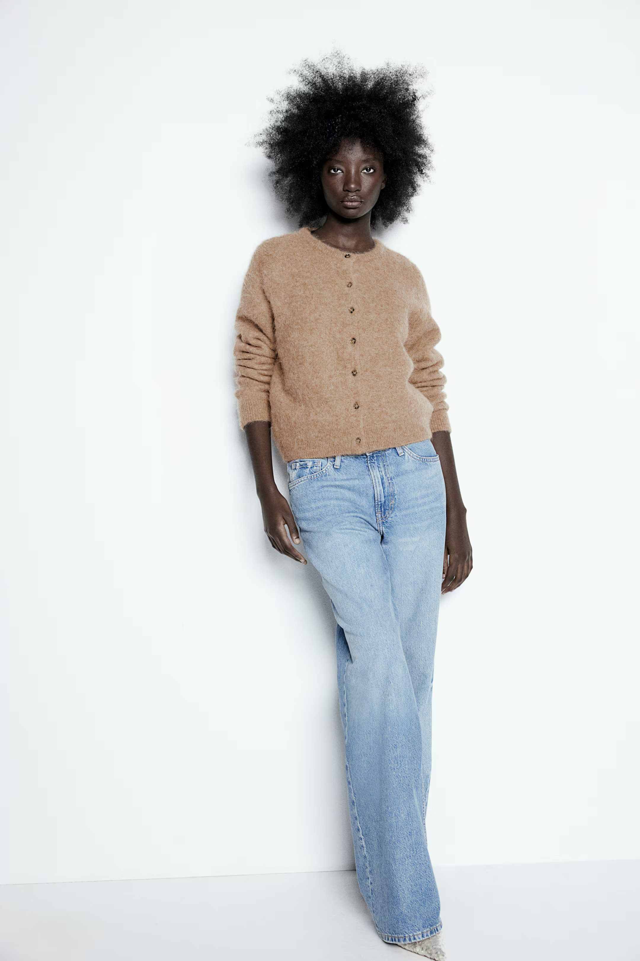 Cardigan aus Alpakamix - Dunkelbeige - Ladies | H&M AT | H&M (DE, AT, CH, NL, FI)