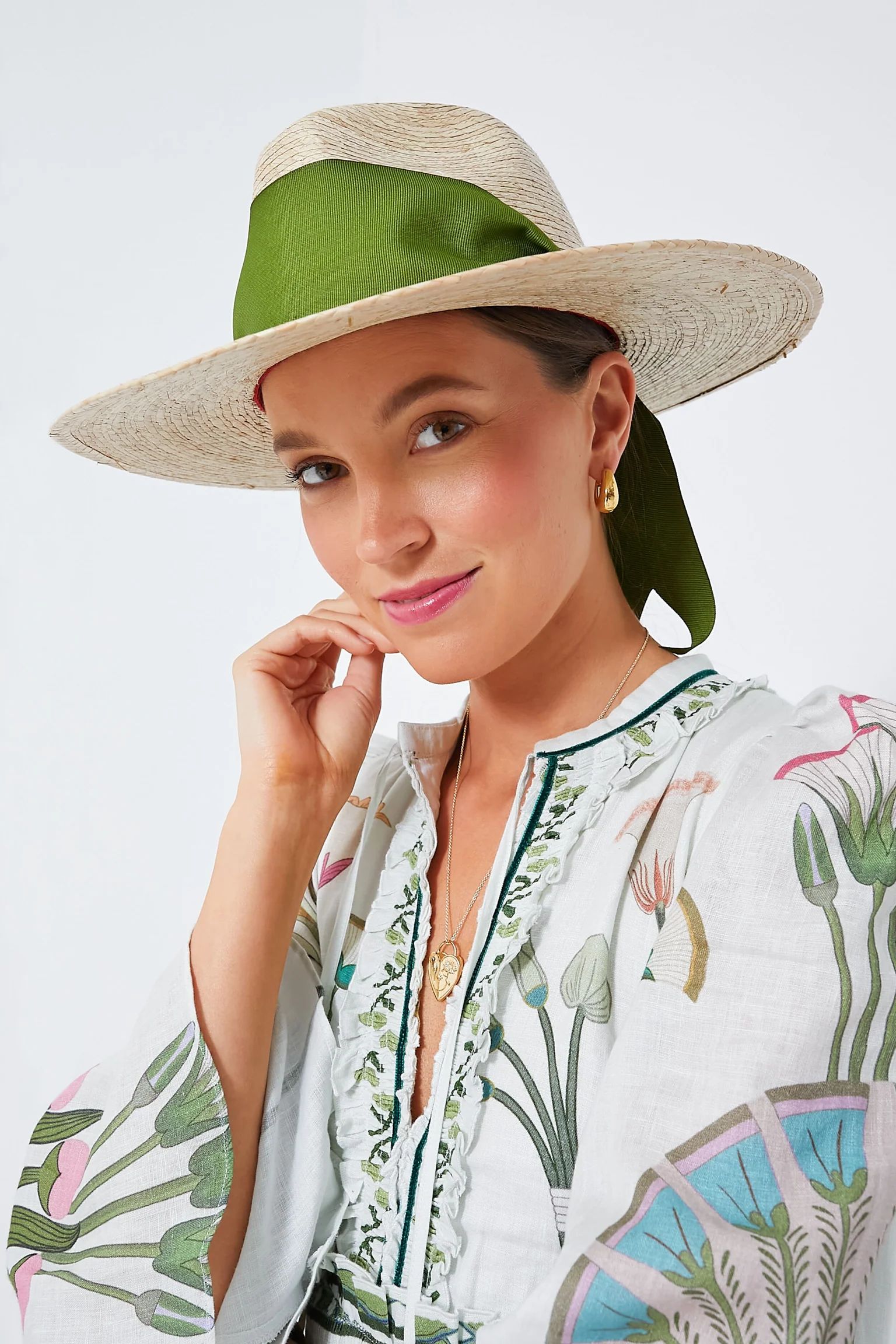 Olive Ribbon Zinnia Hat | Tuckernuck (US)