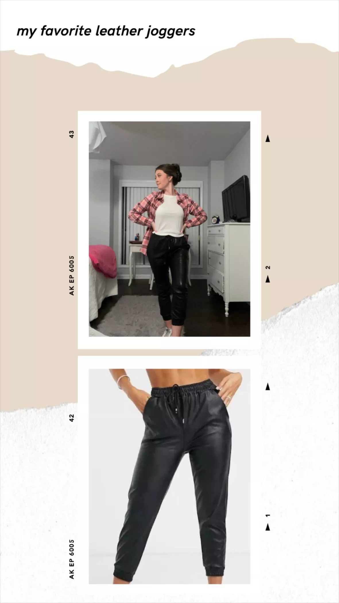 Femme Luxe leather-look jogger in … curated on LTK