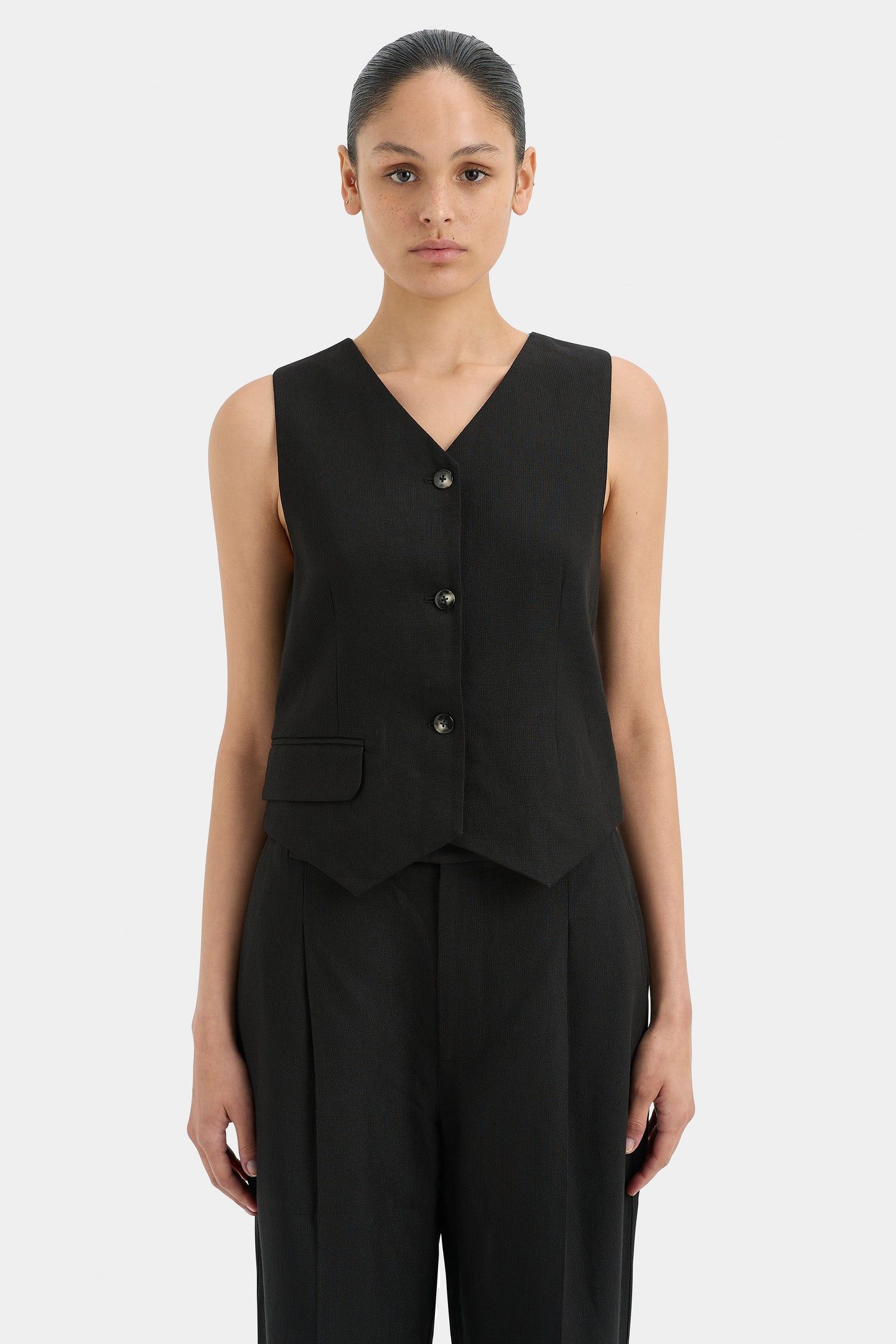 Clemence Tailored Vest | Sir The Label (US)