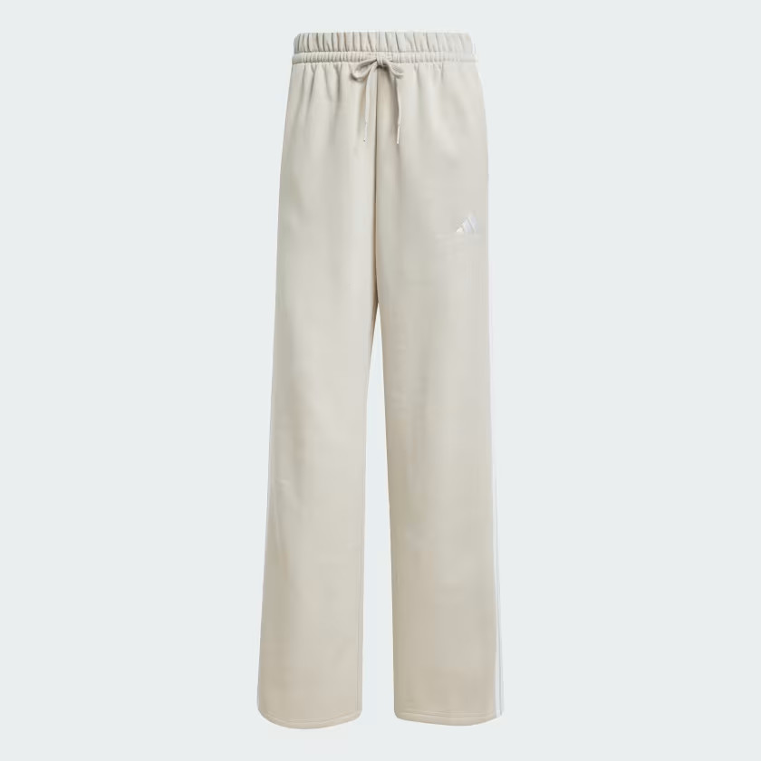 Essentials 3-Stripes Open-Hem Fleece Pants | adidas (US)