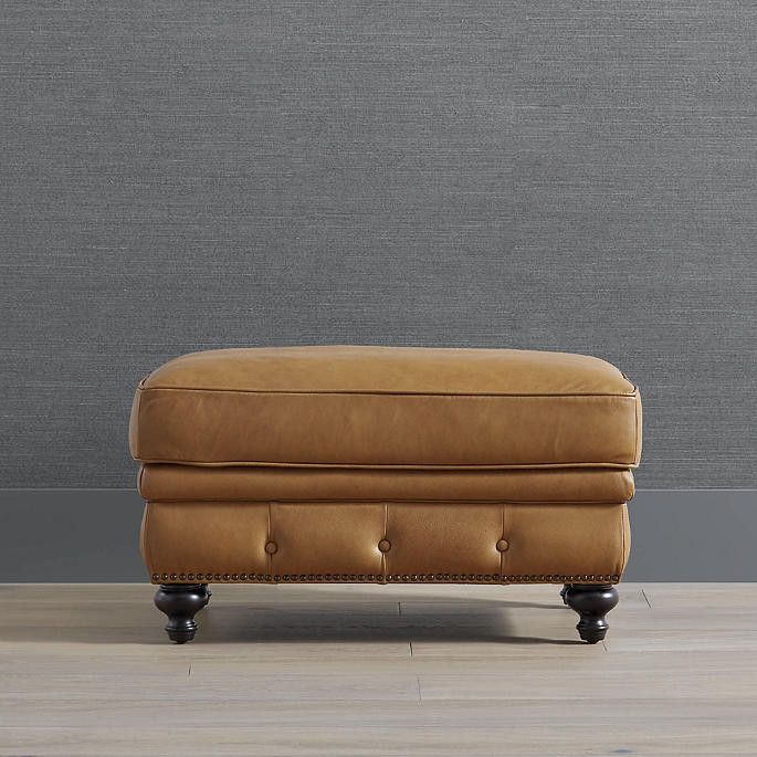 Logan Chesterfield Ottoman | Frontgate | Frontgate