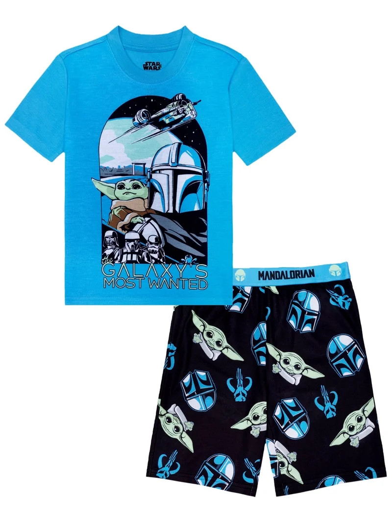 Star Wars 2-Piece Short Sleeve and Short Pajama Set, 4-12 | Walmart (US)