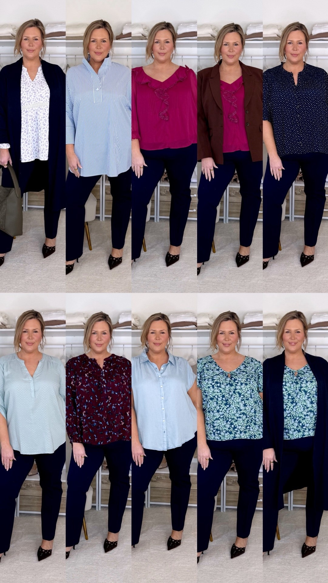 Plus size workwear outfit ideas! Wearing a 2X in the pants. 1. Wearing a 2 (2X) in the top and 2X in the duster. 2. Wearing an XXXL. 3. Wearing an 18! 4. Wearing a 20 in the blazer. 5. Wearing a 2X in the top 6. Wearing a 2 in this top. 7. Wearing a 2X 8. Wearing a 2 9. Wearing a 2X 10. The duster is a 2X! All of these run true to size! 

Plus size fashion, everyday outfit ideas, workwear, trendy fashion, ootd, midsize fashion, office outfits, what to wear for work, trendy fashion, chic style

#LTKPlusSize #LTKWorkwear #LTKMidsize