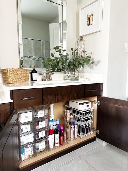 Bathroom cabinet organization 

#LTKfindsunder50 #LTKhome