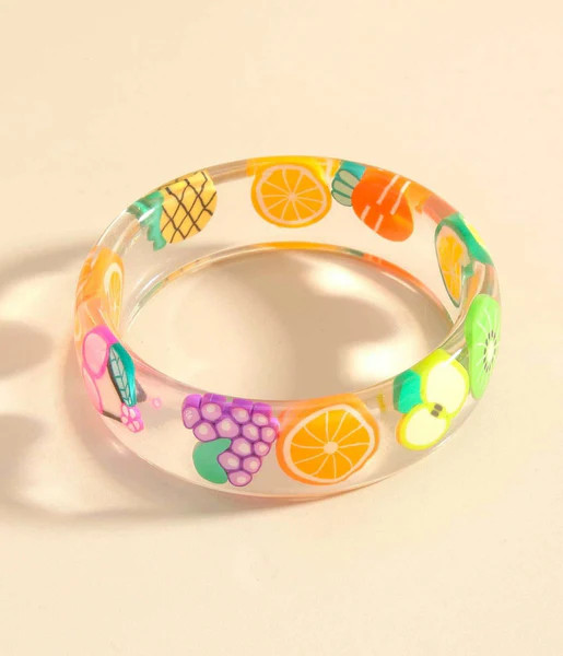 Fruit Summer Clear Bangle | UniqueVintage