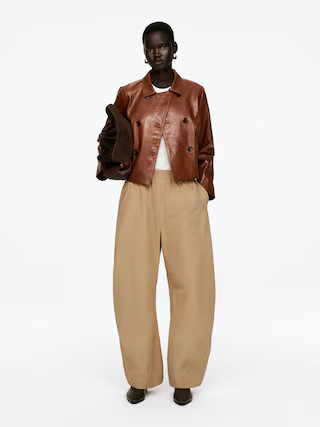 Barrel-Leg Trousers | Arket UK