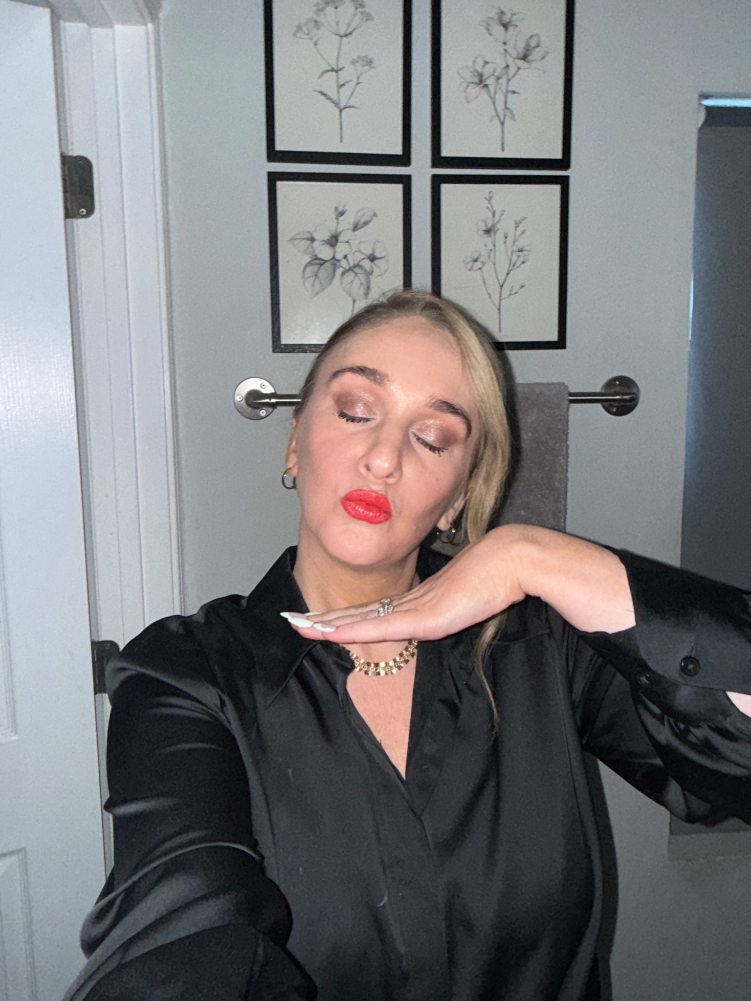 Going out makeup with my favorite Revlon red lipstick  

#LTKBeauty #LTKOver40