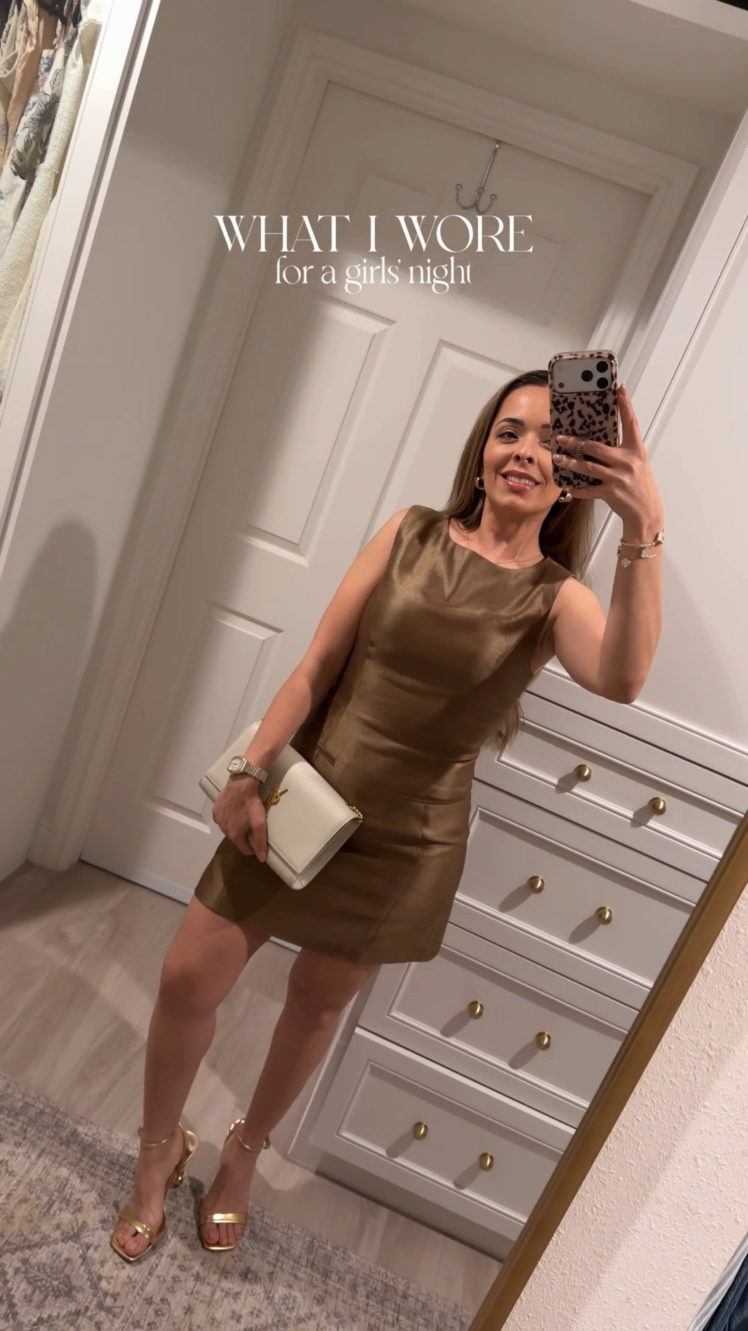 What I wore for a girls’ night ✨

Finally had the occasion to wear this dress. We all need neutral dresses in our closets, but adding a fun color brings personality to your style. And this bronze shade is perfect year-round 🤎

—

IG: @dandharamorris

Girls’ night out, date night outfit, mom outfit, fashion, OODT, look of the day, fit of the day, smart casual, chic, lifestyle, copper dress, Reformation, Gold heels, YSL bag, clutch 

#LTKgrwm #LTKmomlife #LTKootd