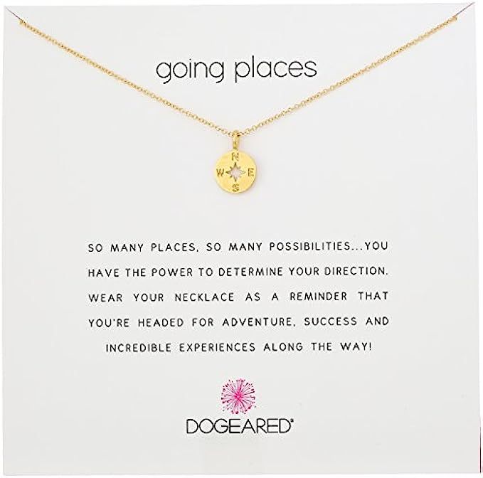 Dogeared Going Places Compass Disc Chain Necklace | Amazon (US)