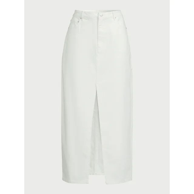 Scoop Women's Maxi Jean Skirt, Sizes 0-18 | Walmart (US)