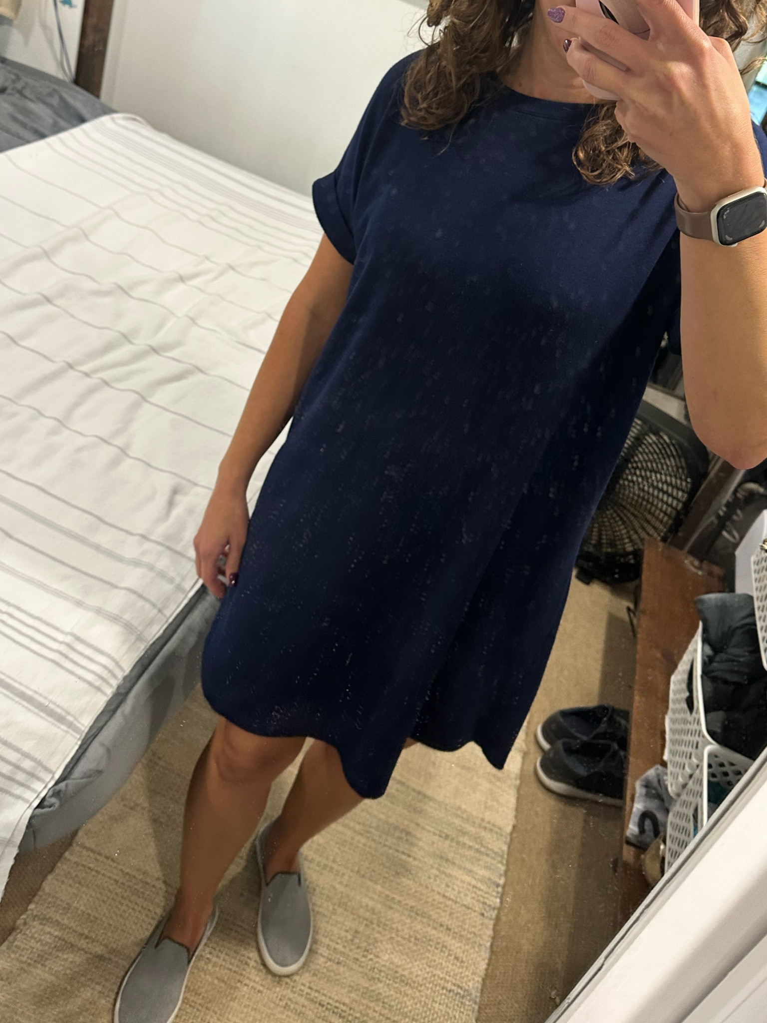 Perfect T-shirt dress. Super soft material that’s not see through. Pair with some fun earrings and Rothys sneakers and your teacher outfit is done!
#teacheroutfit #teacherootd #teacherdress

#LTKworkwear #LTKfindsunder50