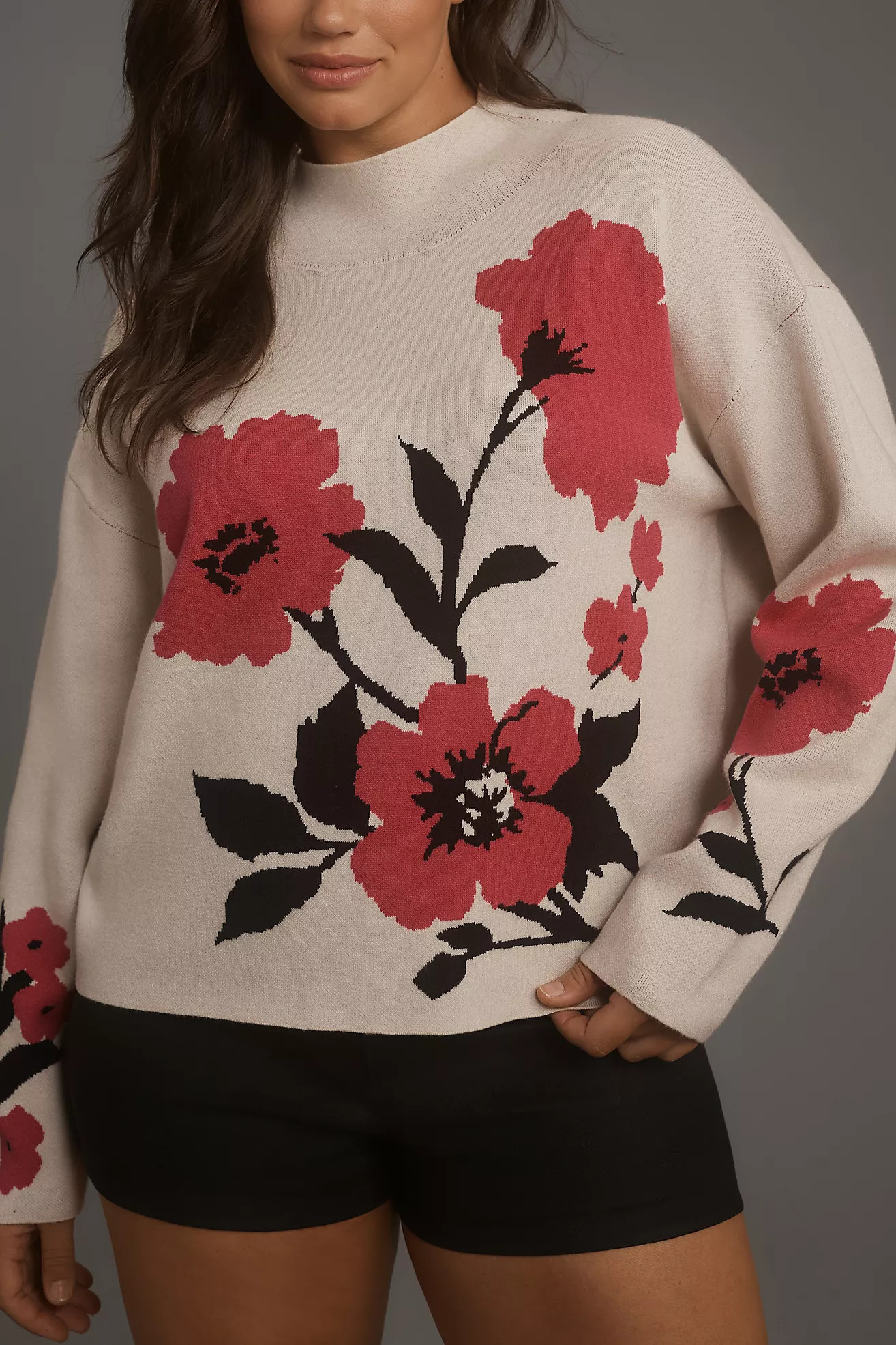 The Carys Mock-Neck Sweater by Maeve | Anthropologie (US)