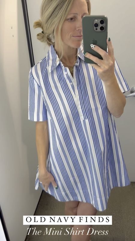 A swim cover-up or a simple spring dress this easy to throw on mini tunic shirt dress is under $30 and perfect for spring.

#OldNavyFINDS #StyleOnABudget #SpringDresses #Dress #SwimCoverUp #SummerDress 

#LTKVideo #LTKFindsUnder50 #LTKStyleTip