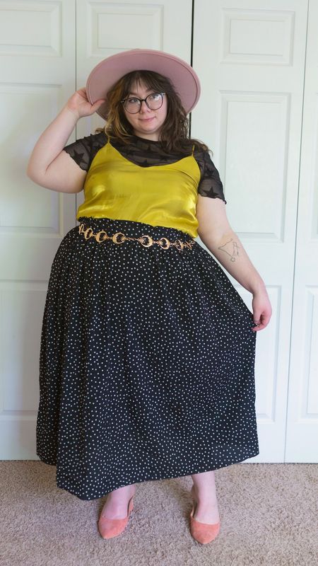 Plus size pattern mixing pink and yellow outfit 

#LTKcurves #LTKSeasonal #LTKstyletip