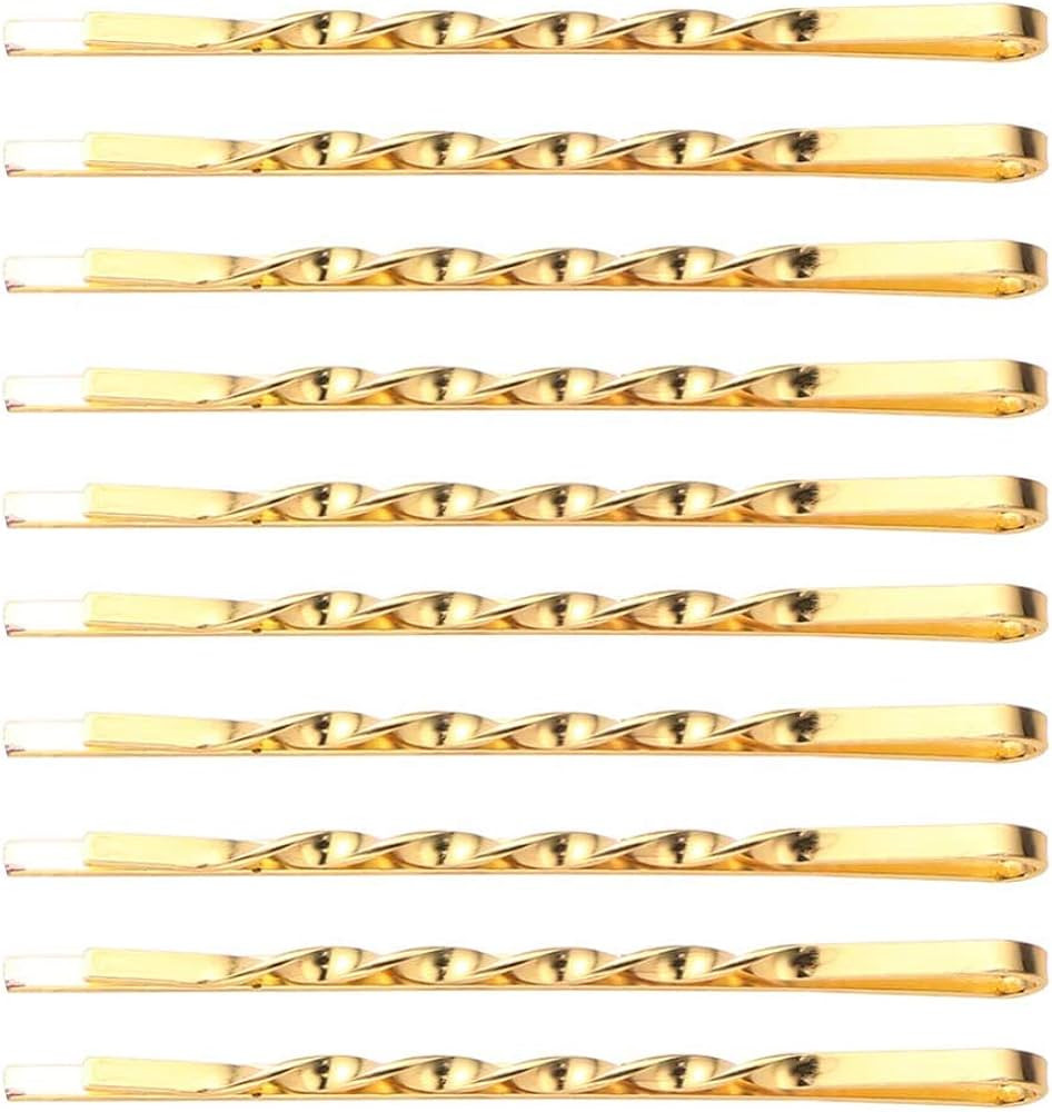 50 Pcs 2.17" Bobby Pins Metal Twist Hair Clips Simple Hairpins Hair Accessories for Women and Gir... | Amazon (US)