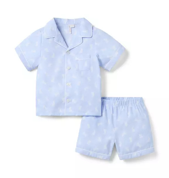 Good Night Classic Short Pajama In Bunny | Janie and Jack