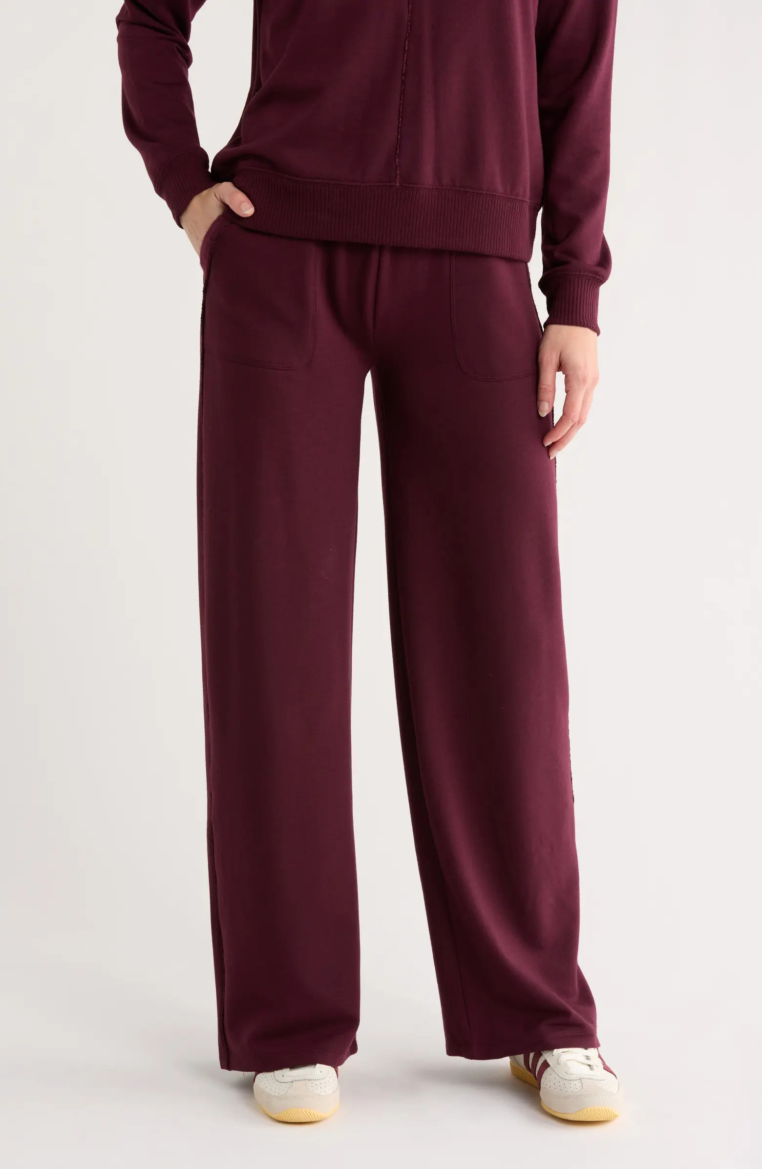 Velvet Trim Pants | Nordstrom Rack