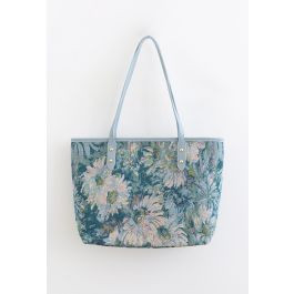 Marguerite Jacquard PU Leather Tote Bag | Chicwish