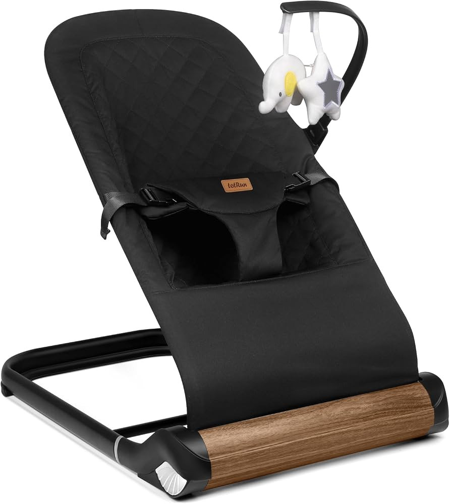 Baby Bouncer Chair - Comfortable Support for Your Little One's Blissful Moments (Normal, Black) | Amazon (US)