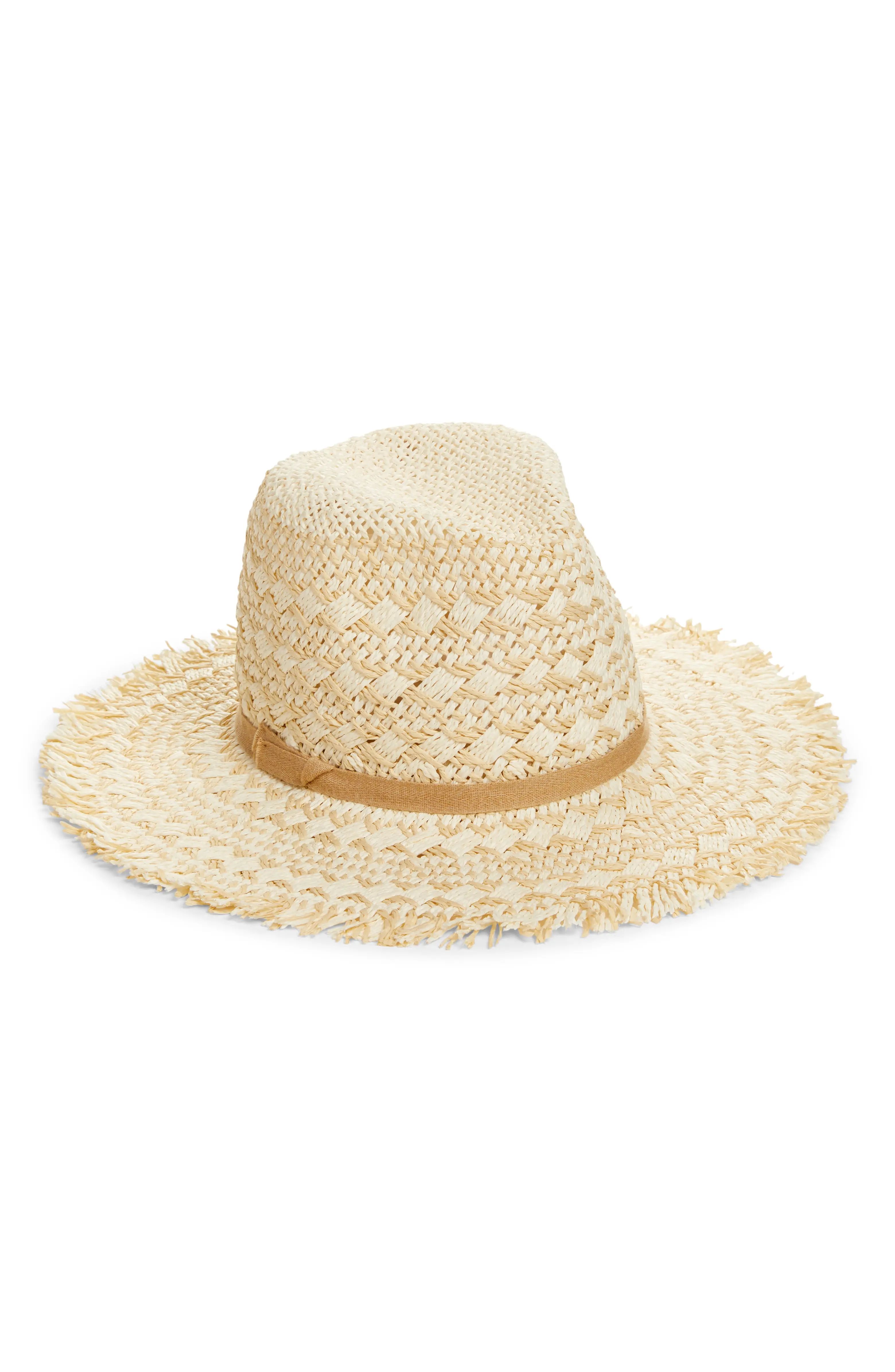 Frayed Pattern Panama Hat | Nordstrom