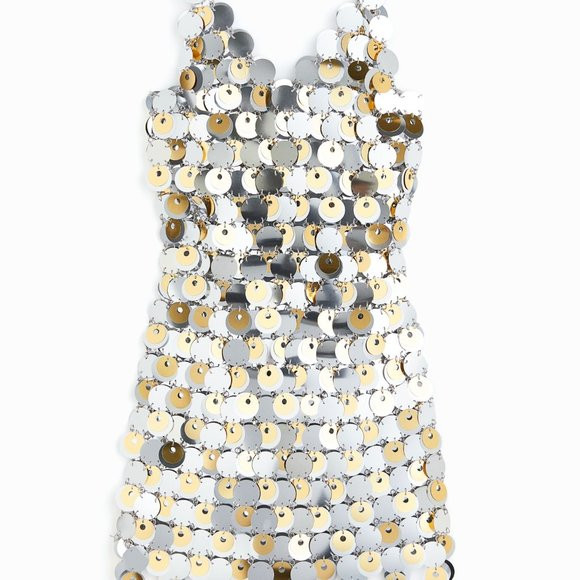Paco Rabanne for H&M Sequin-disc Mini Dress XS | Poshmark