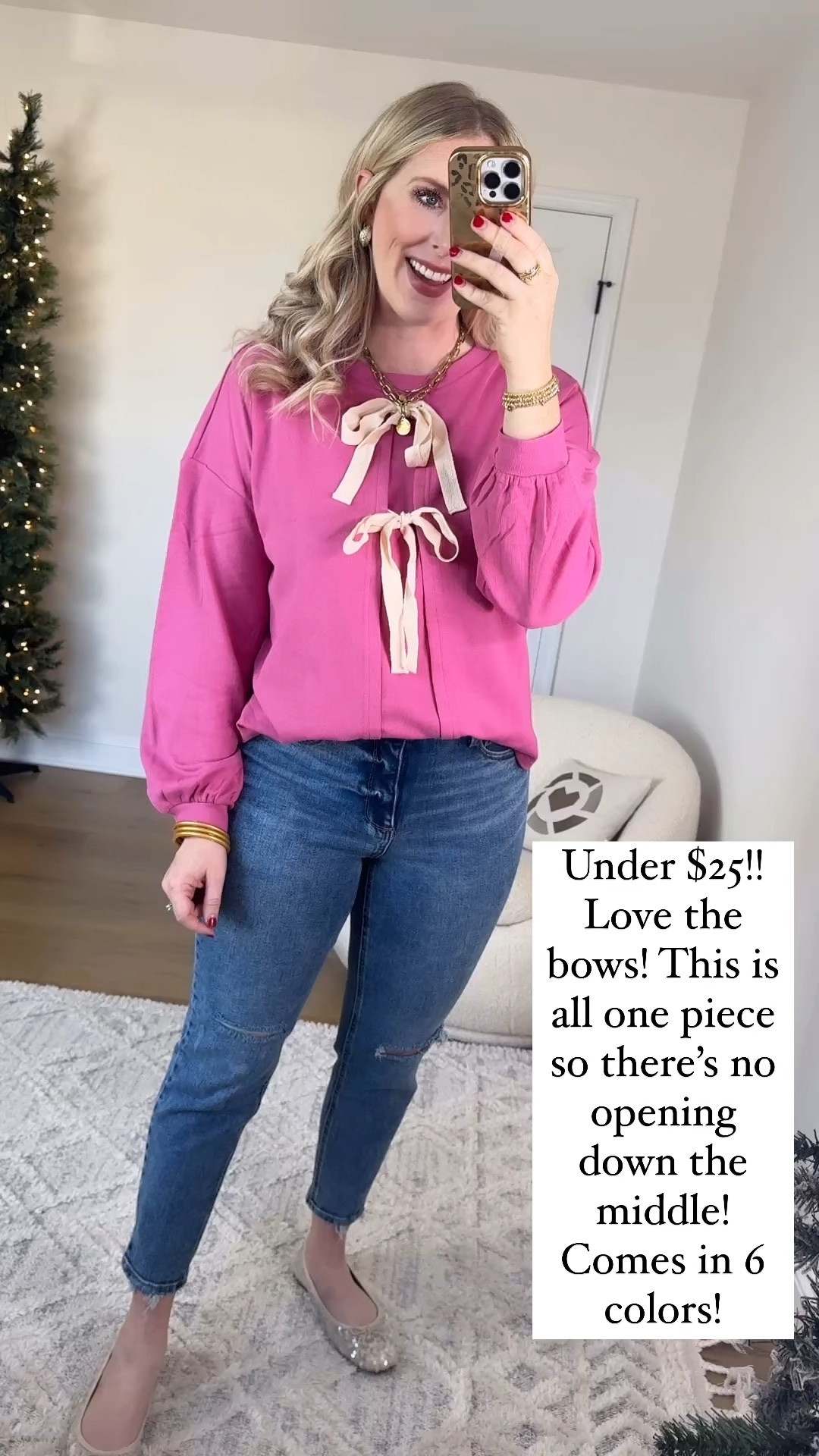 Amazon fashion, pink bow sweater 

Medium 

#LTKSaleAlert #LTKFindsUnder50 #LTKWatchNow