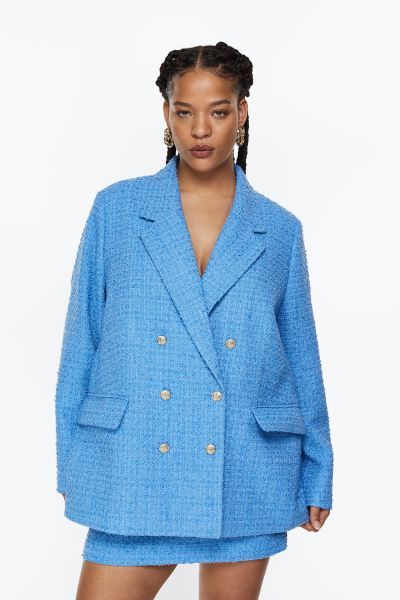 Double-breasted Bouclé Jacket | H&M (US)