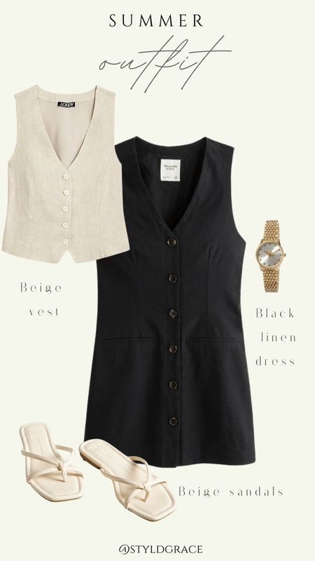 Summer outfit inspo 🤍

Summer dress, summer outfit, casual summer outfit, simple summer outfit, chic summer outfit, black summer dress, summer dress 

#LTKfindsunder100