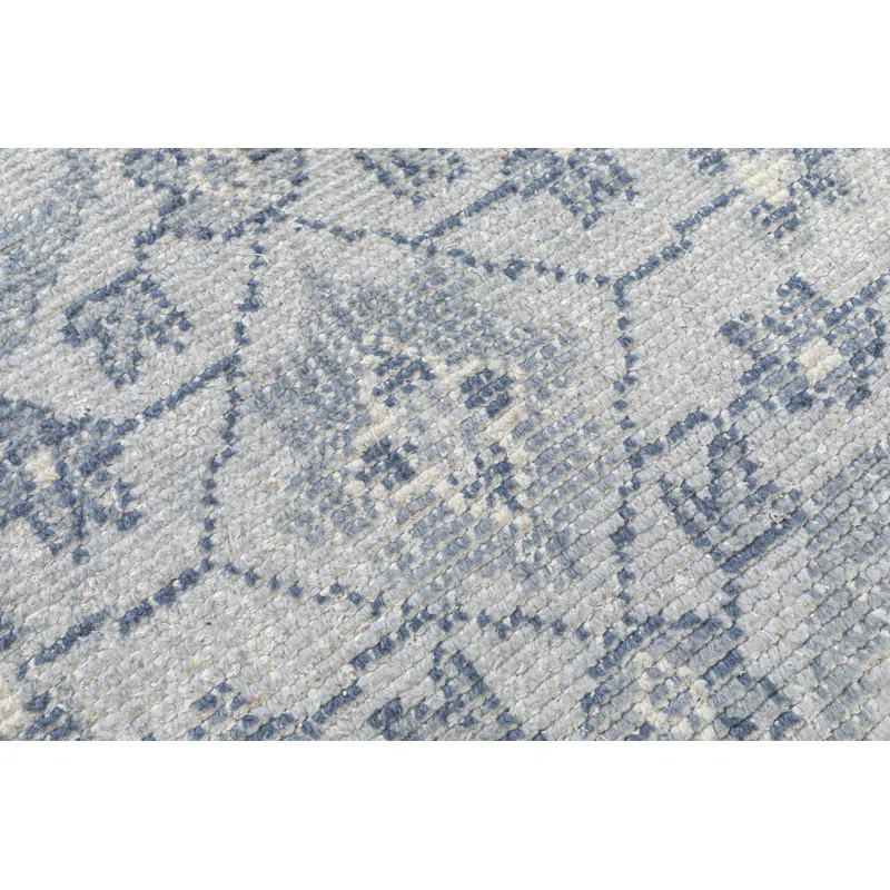 Finial Rug Handmade Blue Rug | Wayfair North America