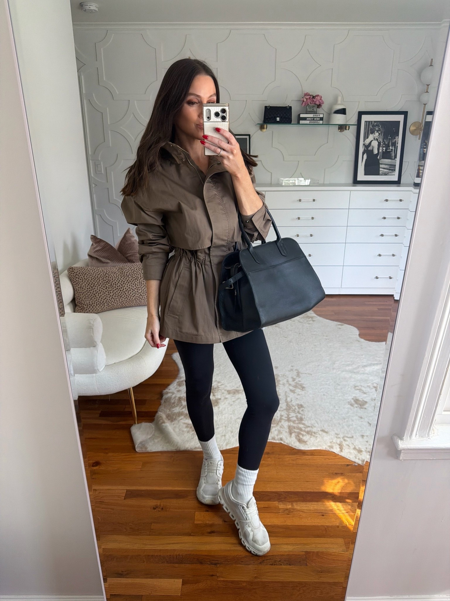 Easy elevated chic post workout outfit. All true to size!