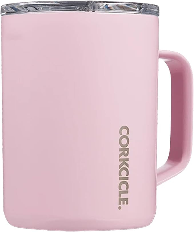 Corkcicle Triple Insulated Coffee Mug with Lid, Stainless Steel Camping Tumbler with Handle, Hot ... | Amazon (US)
