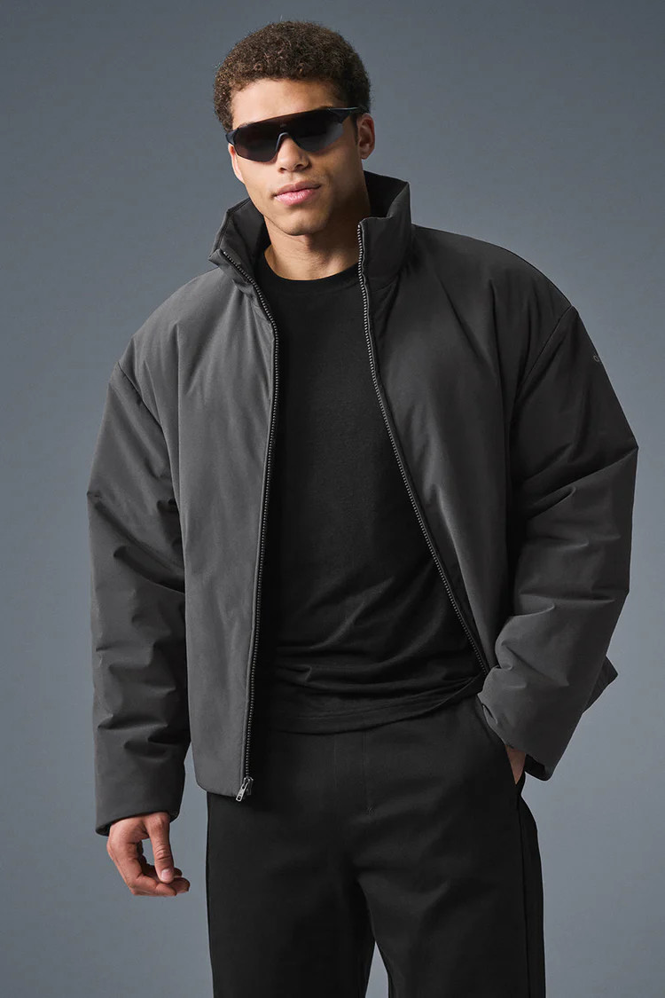 Stretch Woven Notable Jacket - Anthracite | Alo Yoga (US)