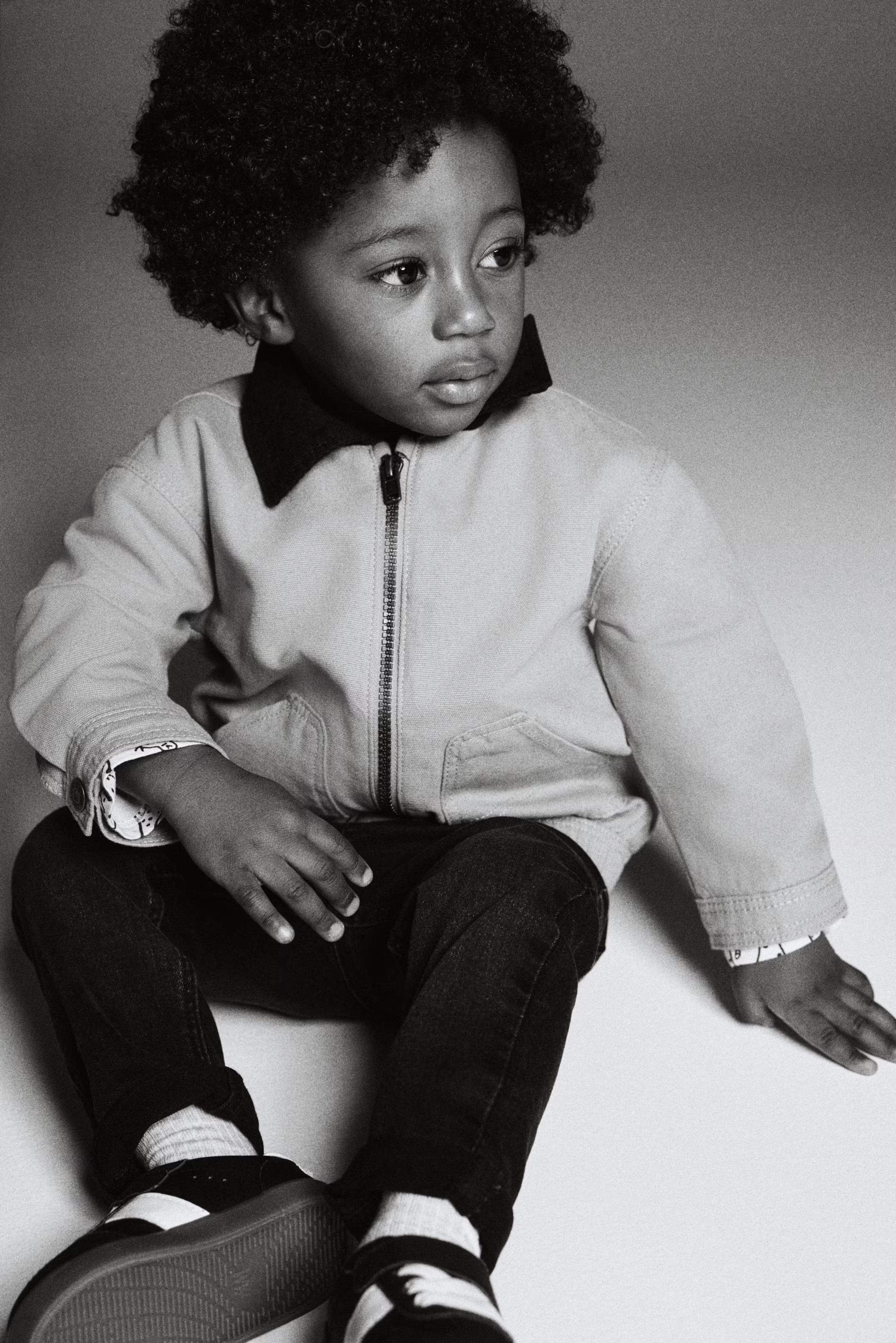 Corduroy-collar canvas jacket | H&M (UK, MY, IN, SG, PH, TW, HK)